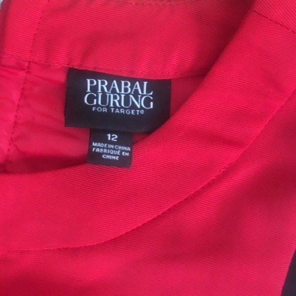 Prabal Gurung For Target Red Sleeveless Dress - Picture 3 of 3
